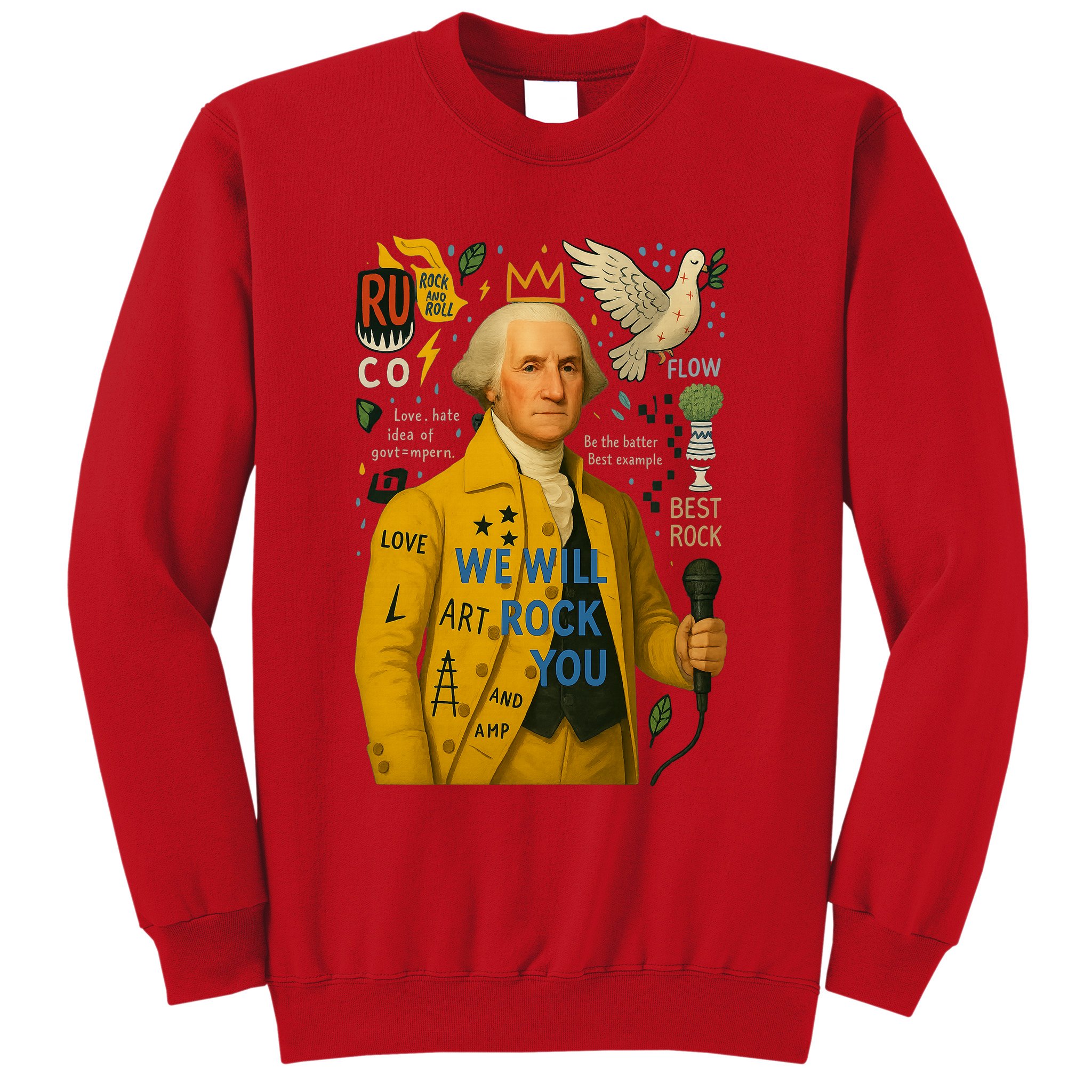 George Washington Pop Art Sweatshirt