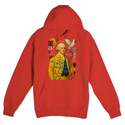 George Washington Pop Art Premium Pullover Hoodie