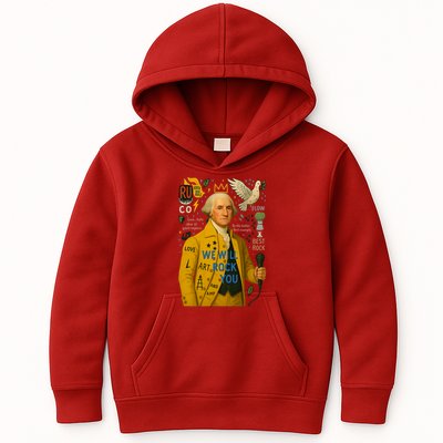 George Washington Pop Art Kids Hoodie