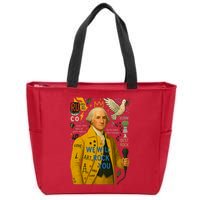 George Washington Pop Art Zip Tote Bag