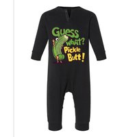 Guess What Pickle Butt! Funny Cucumber Meme Pickle Joke Infant Fleece One Piece