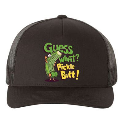Guess What Pickle Butt! Funny Cucumber Meme Pickle Joke Yupoong Adult 5-Panel Trucker Hat