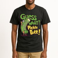 Guess What Pickle Butt! Funny Cucumber Meme Pickle Joke Tall T-Shirt