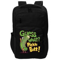 Guess What Pickle Butt! Funny Cucumber Meme Pickle Joke Impact Tech Backpack