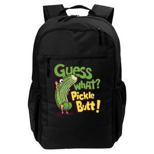 Guess What Pickle Butt! Funny Cucumber Meme Pickle Joke Daily Commute Backpack