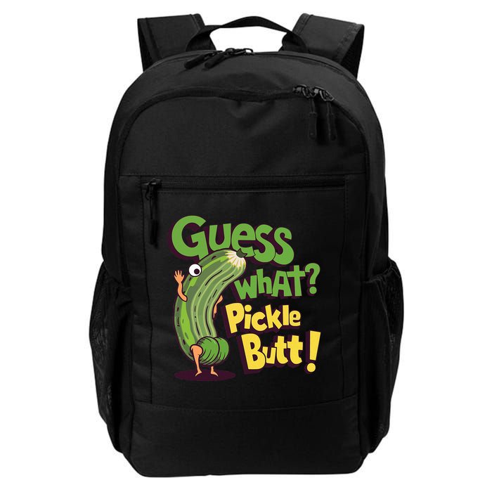 Guess What Pickle Butt! Funny Cucumber Meme Pickle Joke Backpack