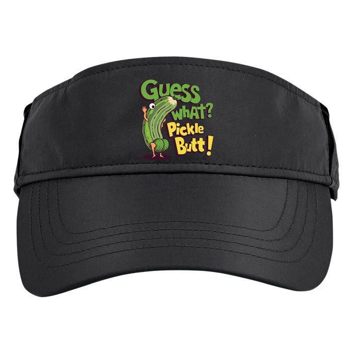 Guess What Pickle Butt! Funny Cucumber Meme Pickle Joke Adult Drive Performance Visor