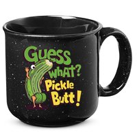 Guess What Pickle Butt! Funny Cucumber Meme Pickle Joke 15oz Campfire Ceramic Mug