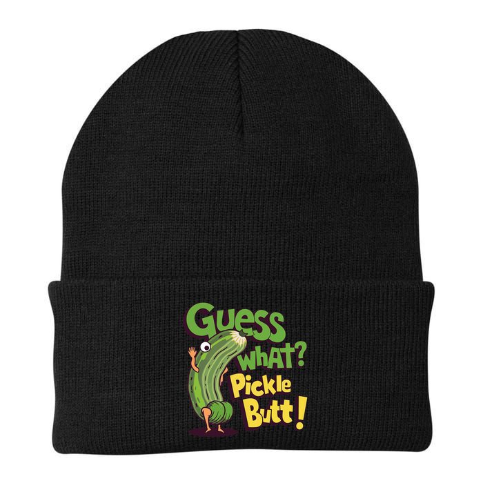 Guess What Pickle Butt! Funny Cucumber Meme Pickle Joke Beanie
