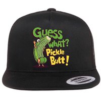 Guess What Pickle Butt! Funny Cucumber Meme Pickle Joke Flatbill Hat