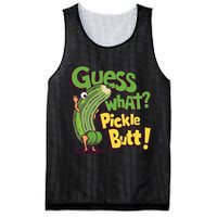 Guess What Pickle Butt! Funny Cucumber Meme Pickle Joke Mesh Reversible Basketball Jersey Tank