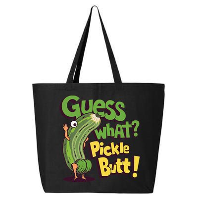 Guess What Pickle Butt! Funny Cucumber Meme Pickle Joke 25L Jumbo Tote