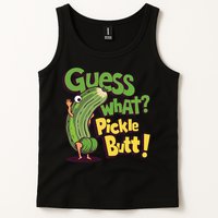Guess What Pickle Butt! Funny Cucumber Meme Pickle Joke Tank Top