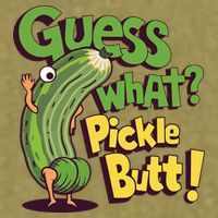 Guess What Pickle Butt! Funny Cucumber Meme Pickle Joke Garment-Dyed Women's Muscle Tee
