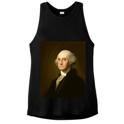 George Washington Portrait Ladies PosiCharge Tri-Blend Wicking Tank