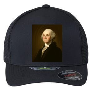 George Washington Portrait Flexfit Unipanel Trucker Cap