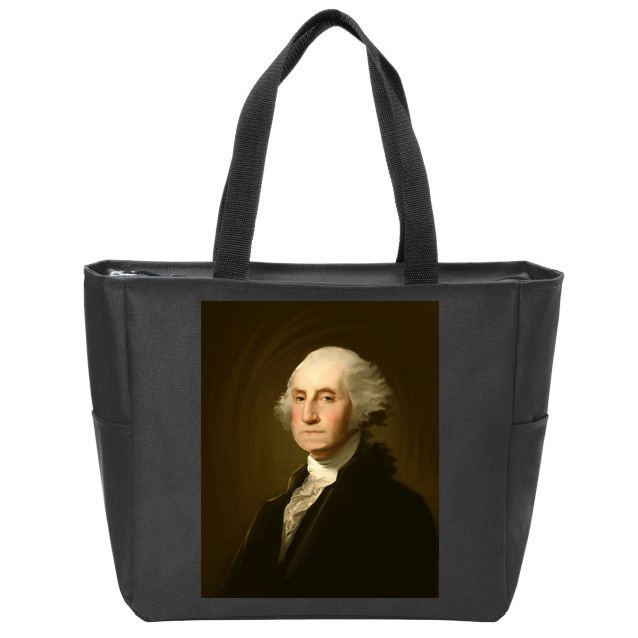 George Washington Portrait Zip Tote Bag