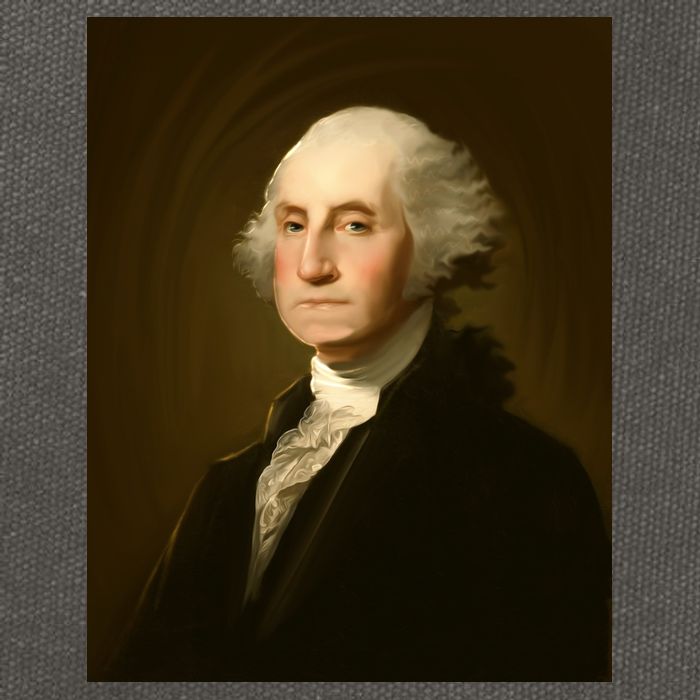 George Washington Portrait Cotton Canvas Backpack