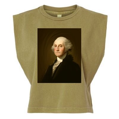 George Washington Portrait Garment-Dyed Women's Muscle Tee