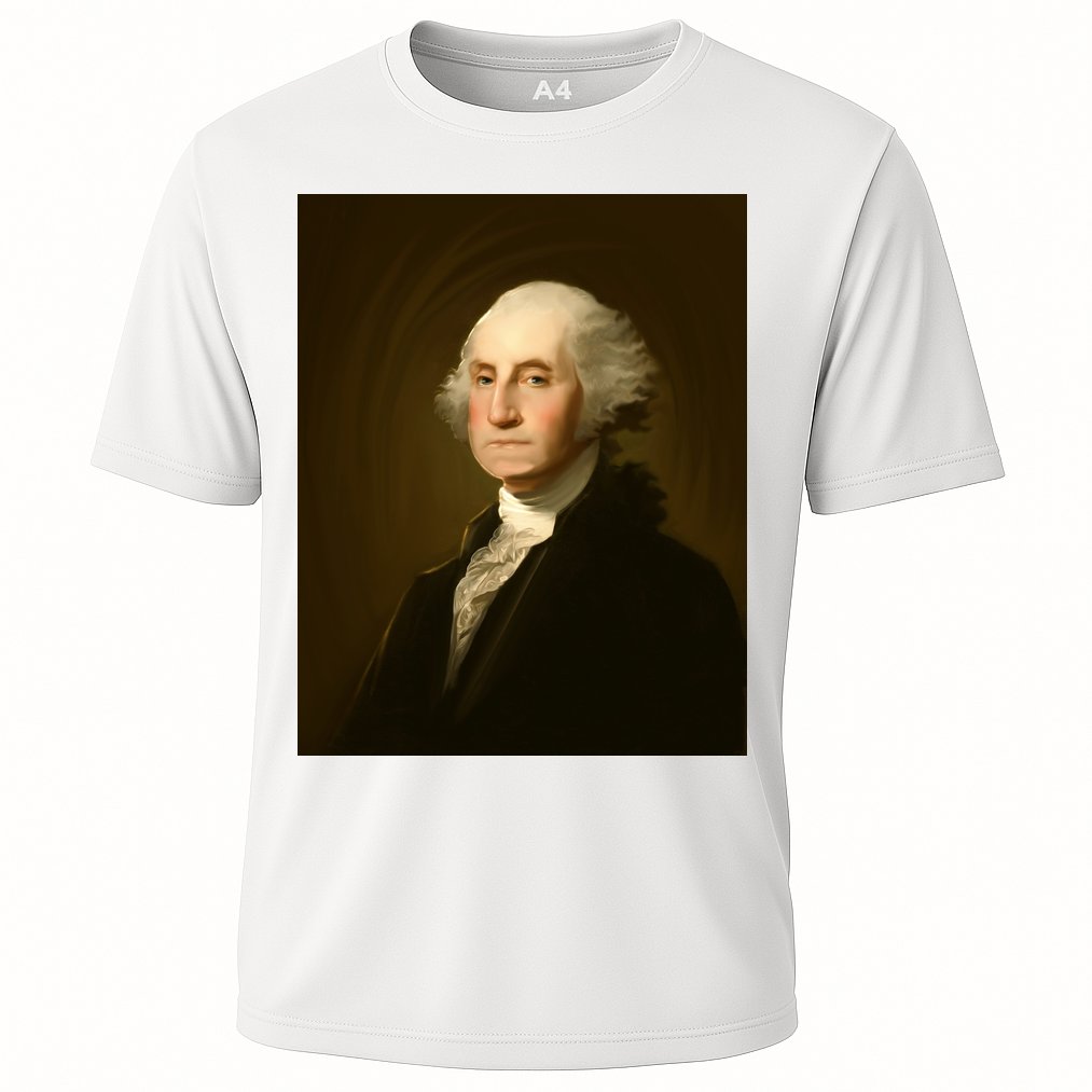 George Washington Portrait Cooling Performance Crew T-Shirt