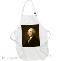 George Washington Portrait Full-Length Apron With Pockets
