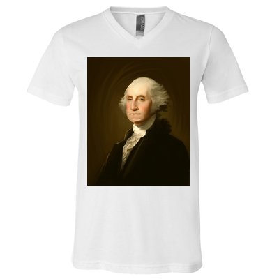 George Washington Portrait V-Neck T-Shirt