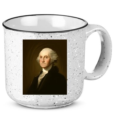 George Washington Portrait 15oz Campfire Ceramic Mug