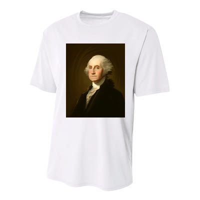 George Washington Portrait Youth Performance Sprint T-Shirt