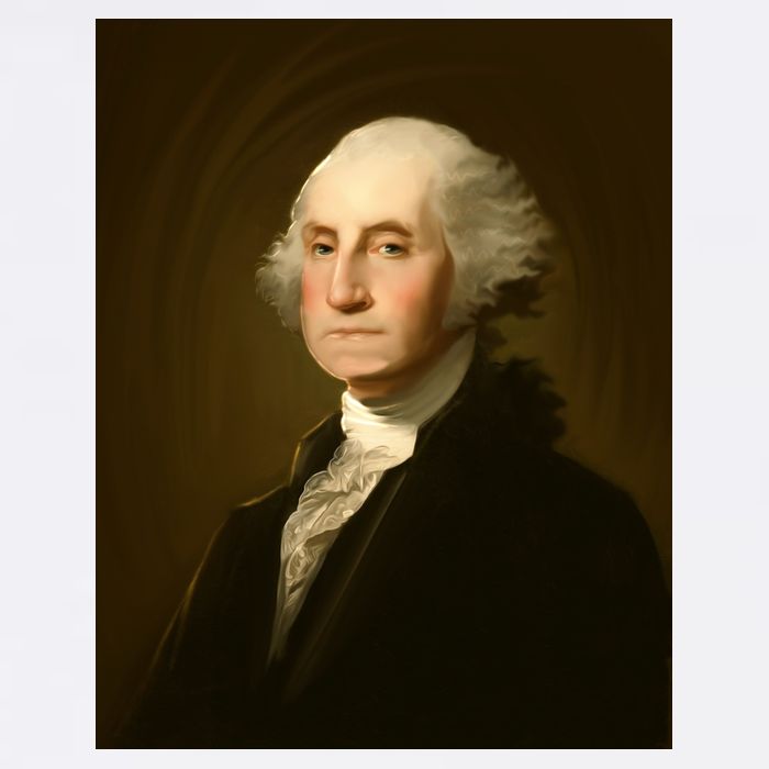 George Washington Portrait Trucker Hat