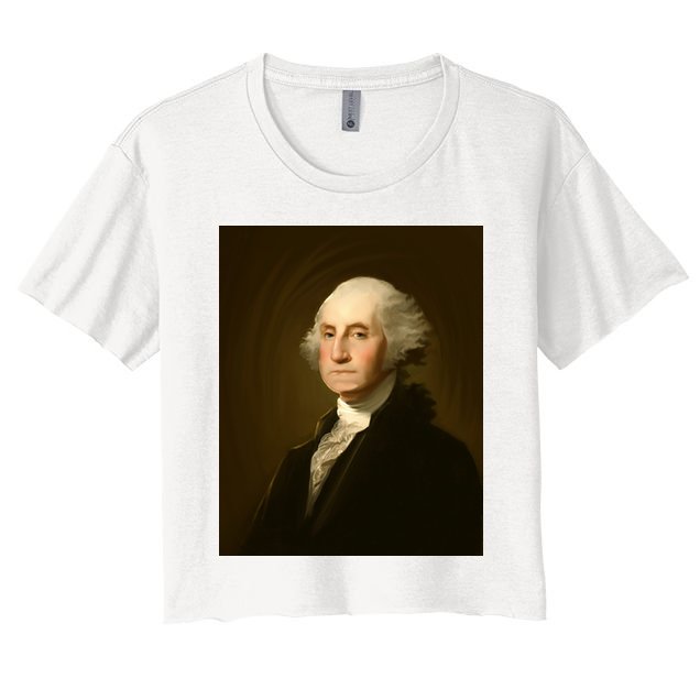 George Washington Portrait Crop Top