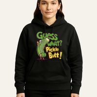 Guess What Pickle Butt! Funny Cucumber Meme Pickle Joke Hoodie