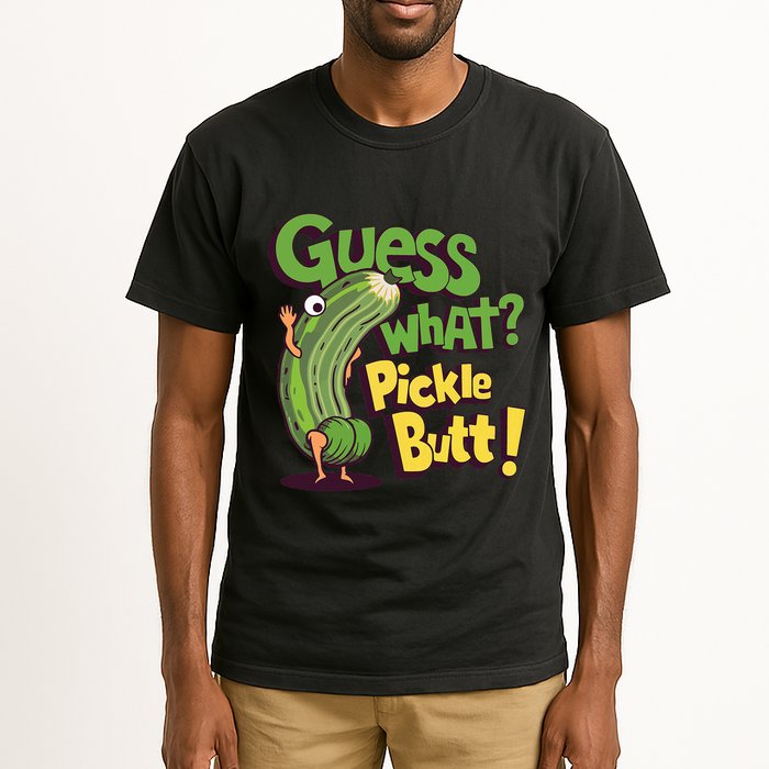 Guess What Pickle Butt! Funny Cucumber Meme Pickle Joke Tall T-Shirt