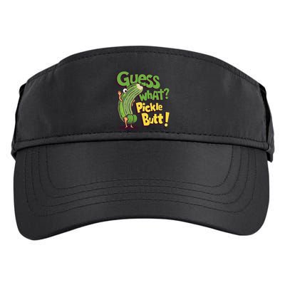 Guess What Pickle Butt! Funny Cucumber Meme Pickle Joke Adult Drive Performance Visor