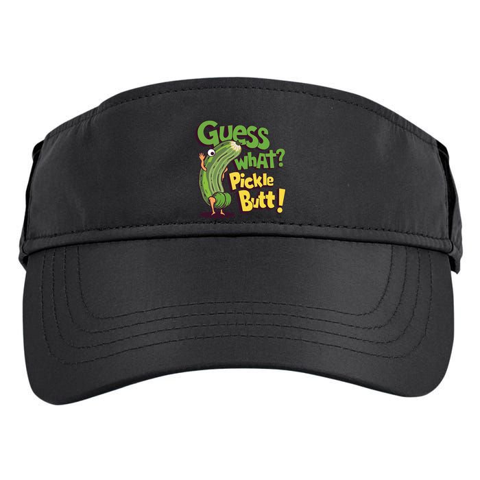 Guess What Pickle Butt! Funny Cucumber Meme Pickle Joke Adult Drive Performance Visor