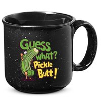 Guess What Pickle Butt! Funny Cucumber Meme Pickle Joke 15oz Campfire Ceramic Mug