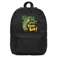 Guess What Pickle Butt! Funny Cucumber Meme Pickle Joke 16 in Basic Backpack
