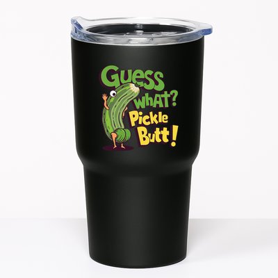Guess What Pickle Butt! Funny Cucumber Meme Pickle Joke Tumbler
