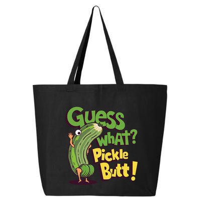 Guess What Pickle Butt! Funny Cucumber Meme Pickle Joke 25L Jumbo Tote