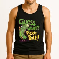 Guess What Pickle Butt! Funny Cucumber Meme Pickle Joke Tank Top