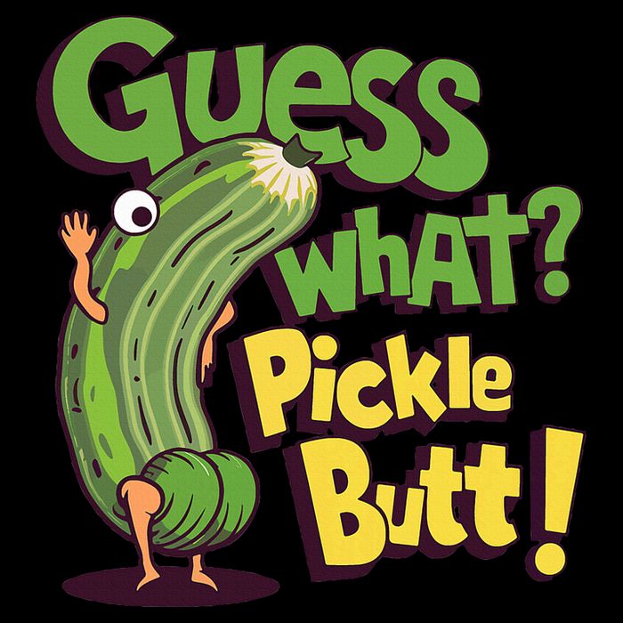Guess What Pickle Butt! Funny Cucumber Meme Pickle Joke Visor
