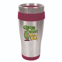 Guess What Pickle Butt! Funny Cucumber Meme Pickle Joke 16oz Travel Tumbler