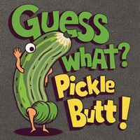 Guess What Pickle Butt! Funny Cucumber Meme Pickle Joke Cotton Canvas Backpack