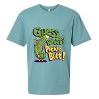 Guess What Pickle Butt! Funny Cucumber Meme Pickle Joke Sueded Cloud Jersey T-Shirt