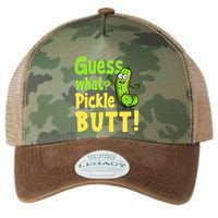 Guess What Pickle Butt! Funny Cucumber Meme Pickle Joke Legacy Tie Dye Trucker Hat