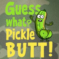 Guess What Pickle Butt! Funny Cucumber Meme Pickle Joke Legacy Tie Dye Trucker Hat