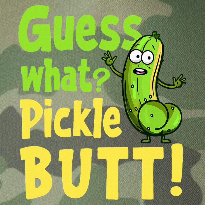 Guess What Pickle Butt! Funny Cucumber Meme Pickle Joke Legacy Tie Dye Trucker Hat