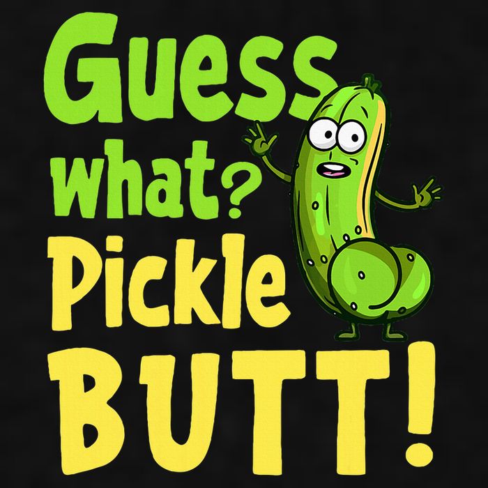 Guess What Pickle Butt! Funny Cucumber Meme Pickle Joke Ladies PosiCharge Tri-Blend Wicking Tank