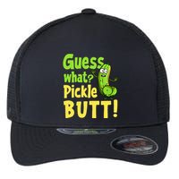 Guess What Pickle Butt! Funny Cucumber Meme Pickle Joke Flexfit Unipanel Trucker Cap