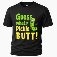 Guess What Pickle Butt! Funny Cucumber Meme Pickle Joke Performance Shirt