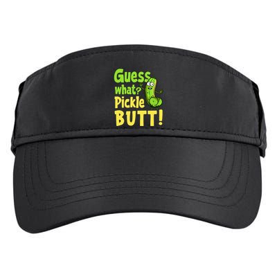 Guess What Pickle Butt! Funny Cucumber Meme Pickle Joke Adult Drive Performance Visor